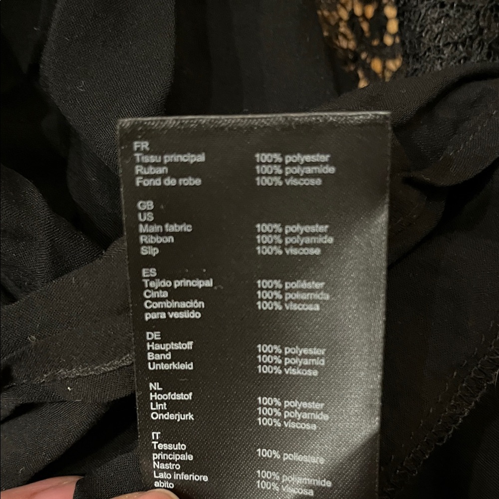 Maje Black Lace A-line Dress - Picture 3 of 5